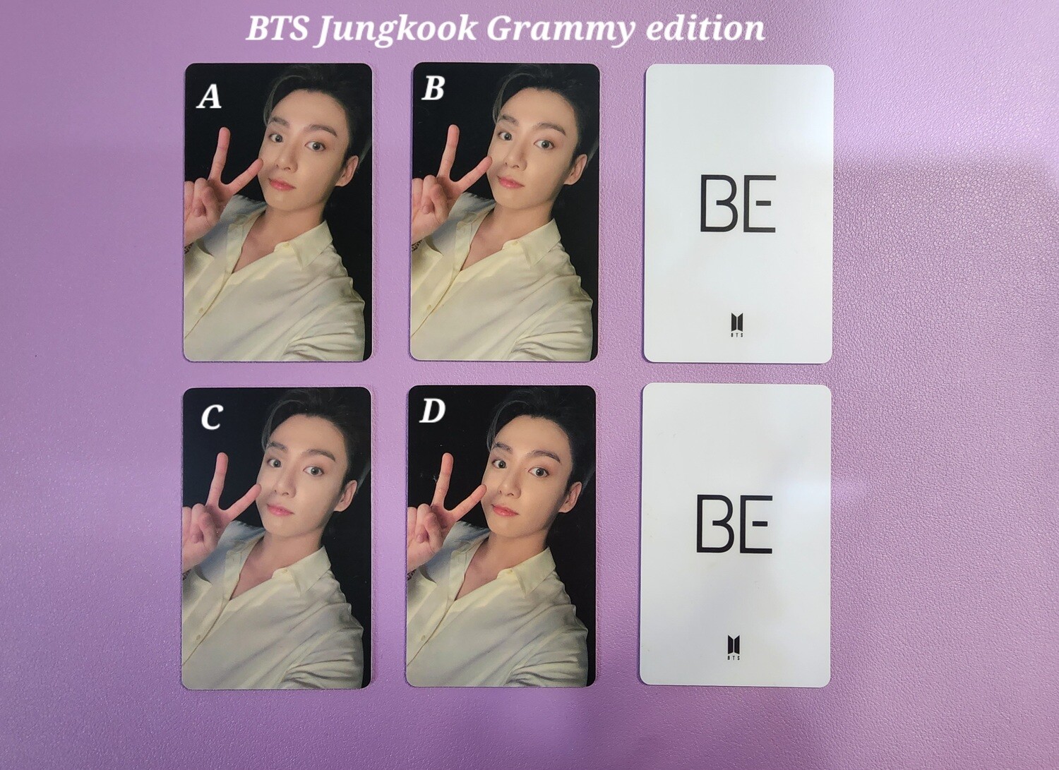 [CLEARANCE SALE] BTS PHOTOCARD Part 2, Choose Item: Photocard have Scratched - Scratched Grade D - BTS JUNGKOOK Photocard Grammy Edition