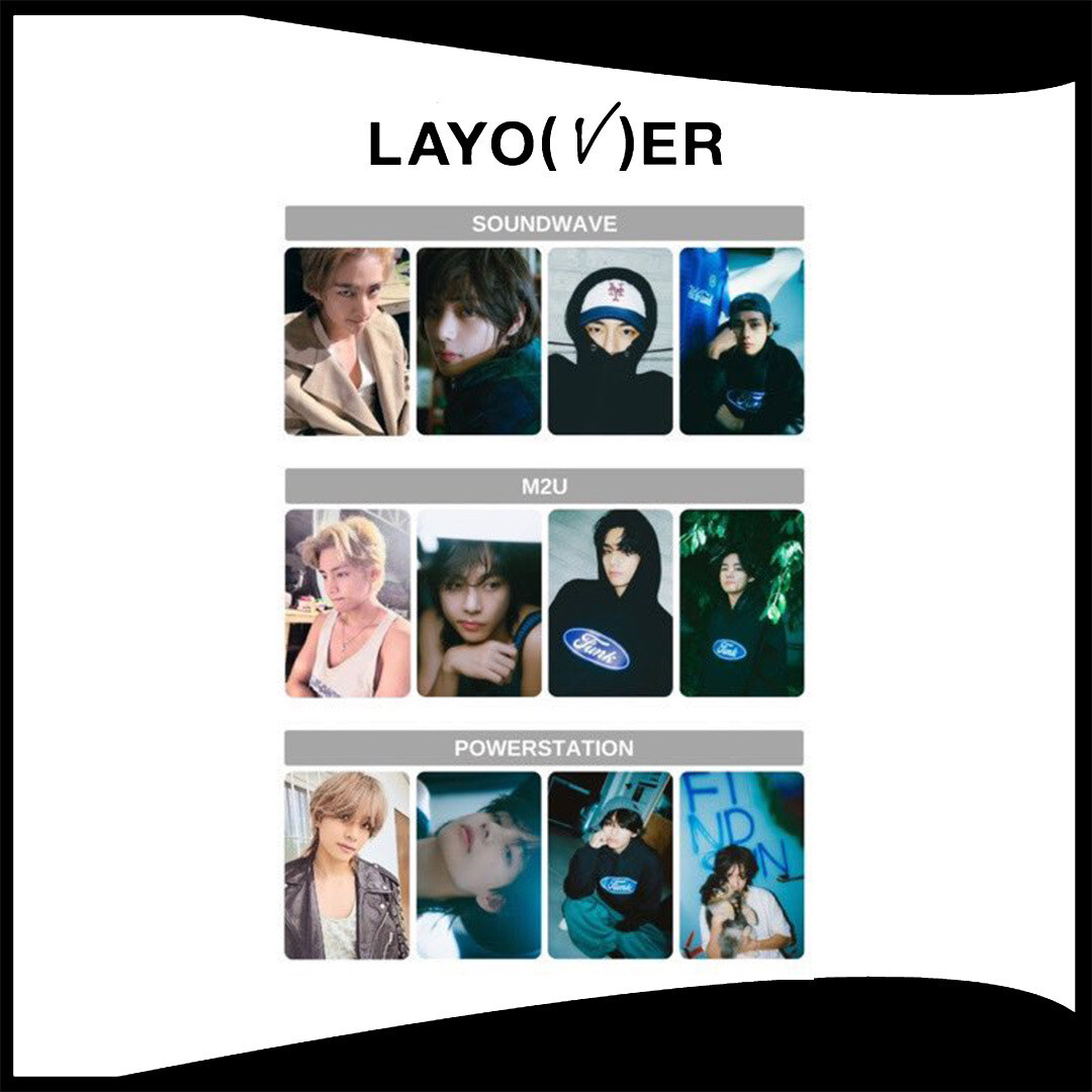 BTS V 'Layover' Lucky Draw Event, Choose Item: 1pc Soundwave Photocard Only (Random)