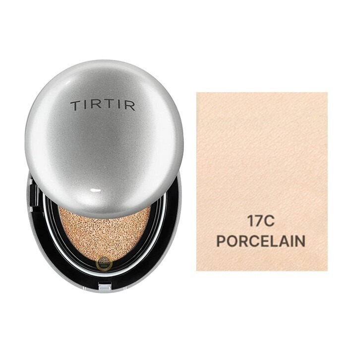 TIRTIR Mask Fit Aura Cushion Mini / Regular, Choose Size: Mini, Choose Shade: 17C Porcelain