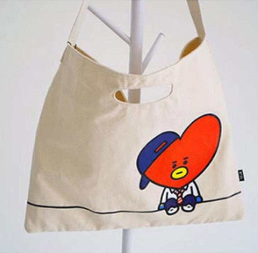 BT21 Canvas Large Bag, Choose Item: Tata