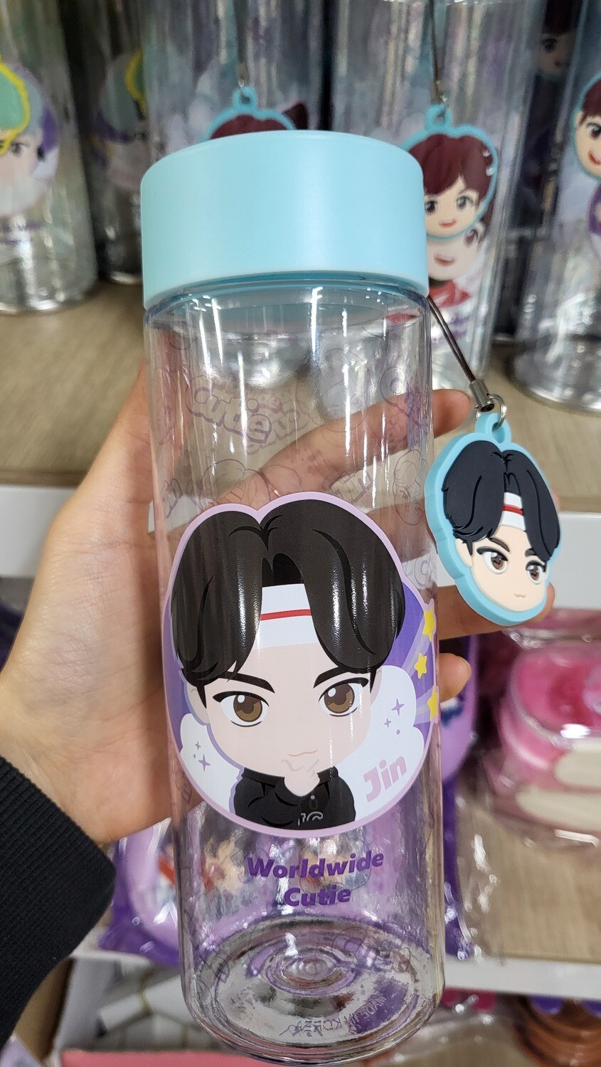TinyTan BTS Pendant Tritan Bottle, Choose Item: Jin