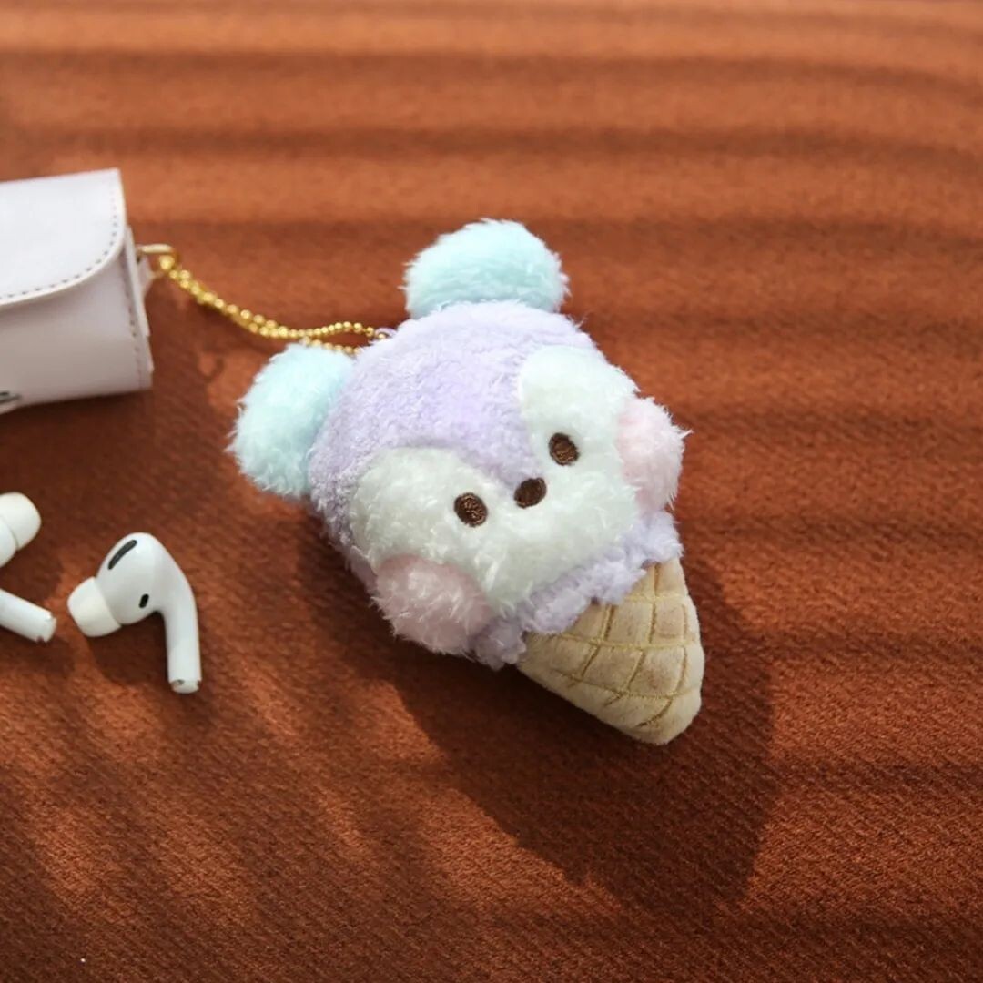BT21 Plush Keyring Ice Cream, Choose Item: Mang