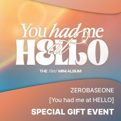 ZEROBASEONE The 3rd Mini Album [You had me at HELLO] Photocard Event (RANDOM)