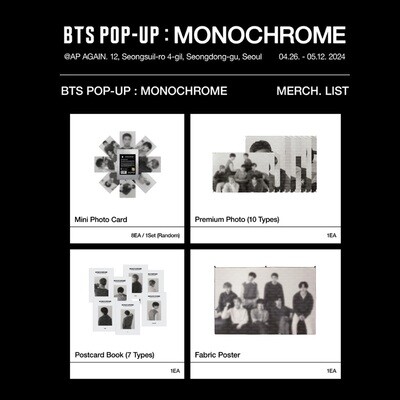 BTS POP-UP : MONOCHROME