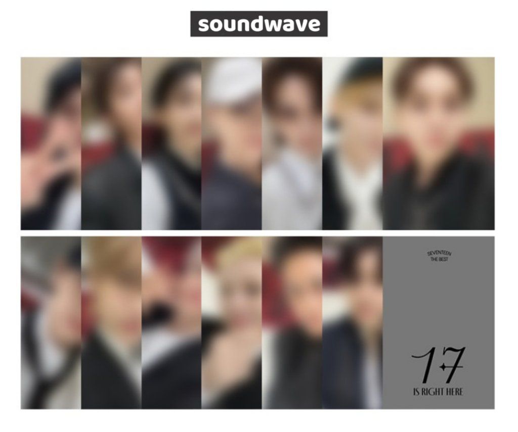 세븐틴 SEVENTEEN - SEVENTEEN BEST ALBUM [17 IS RIGHT HERE] LUCKY DRAW EVENT, Choose Item: 1pc Soundwave Photocard ONLY