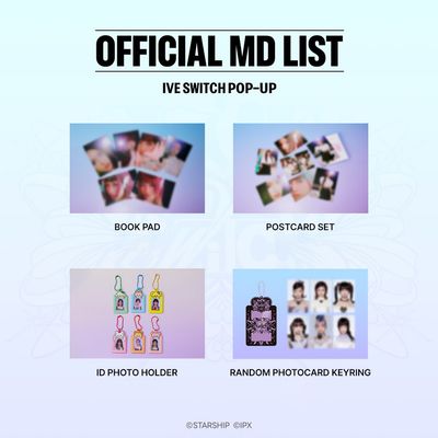 IVE SWITCH POP-UP Official Merchandise List Part 1