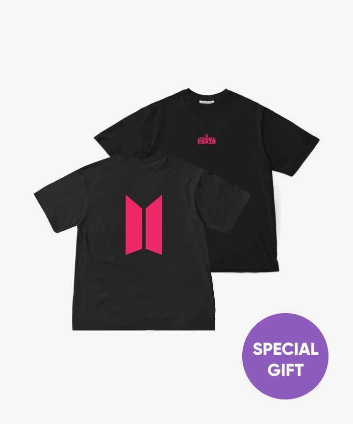 BTS 2024 Festa Weverse by Fans ( For Customized Merch Pick Up Fee ), Choose Item for PICK UP FEE: Oversized T-shirt (BLACK) / S