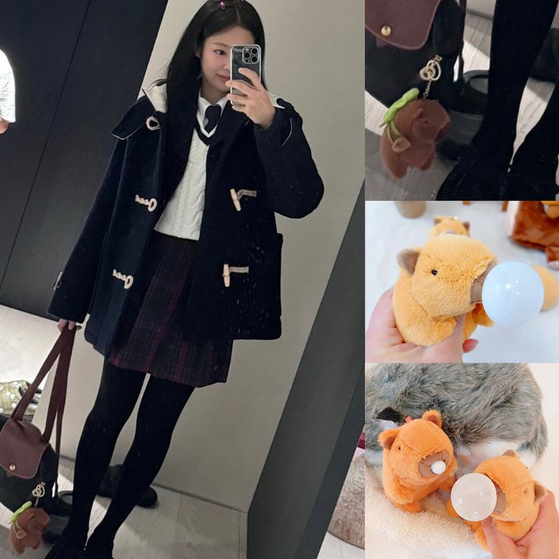 Jennie Blackpink Capybara Keyring Bag