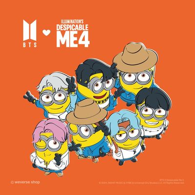 BTS x DM4 Despicable Me 4 Collaboration Merch