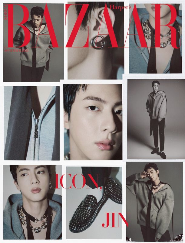 BTS JIN HARPER'S BAZAAR MAGAZINE September 2024