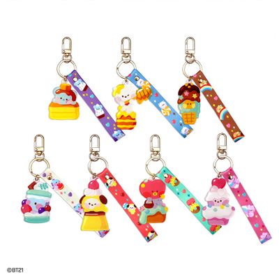 BT21 Acrylic Strap Keyring