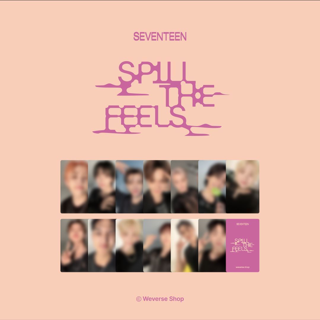SEVENTEEN 12th Mini Album 'SPILL THE FEELS' Random ( Fansign Event ) Werverse / Yes24, Select Shop: Weverse, Choose Item: Photocard ONLY