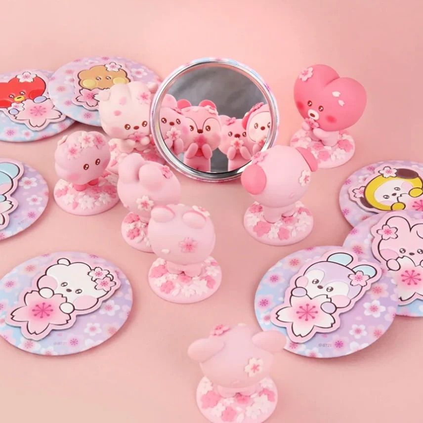 BT21 Pocket Mirror Cherry Blossom