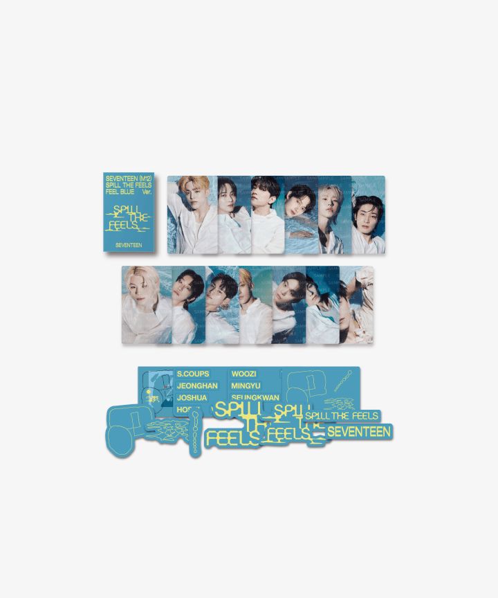 SEVENTEEN 12th Mini Album [SPILL THE FEELS] MERCH, Choose Items: Photo Card Set (FEEL BLUE ver.)