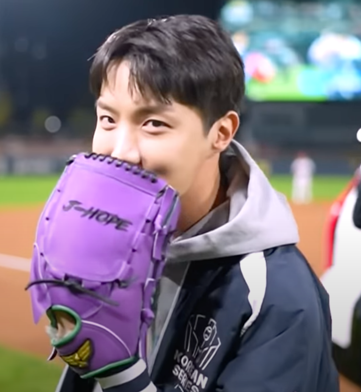 J-Hope Purple Glove 2024 KBO League [Handmade]