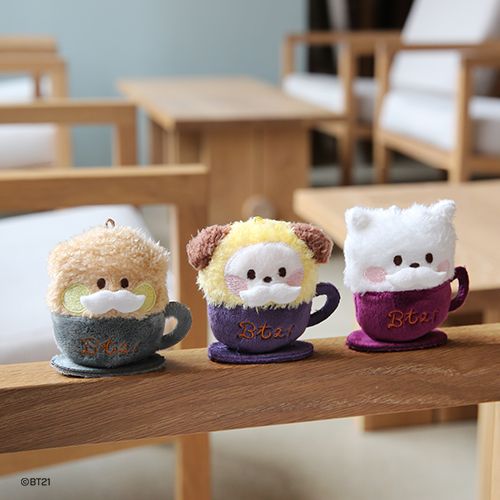 BT21 Minini Plush Keyring [Latte]