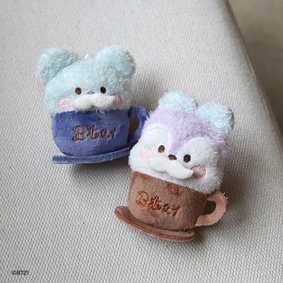 BT21 Minini Plush Keyring [Latte]