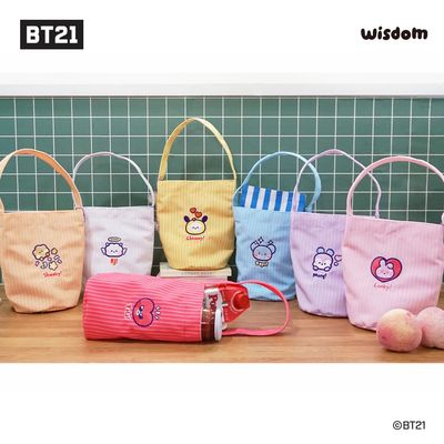 BT21 Mini Eco Bag Keyring Set