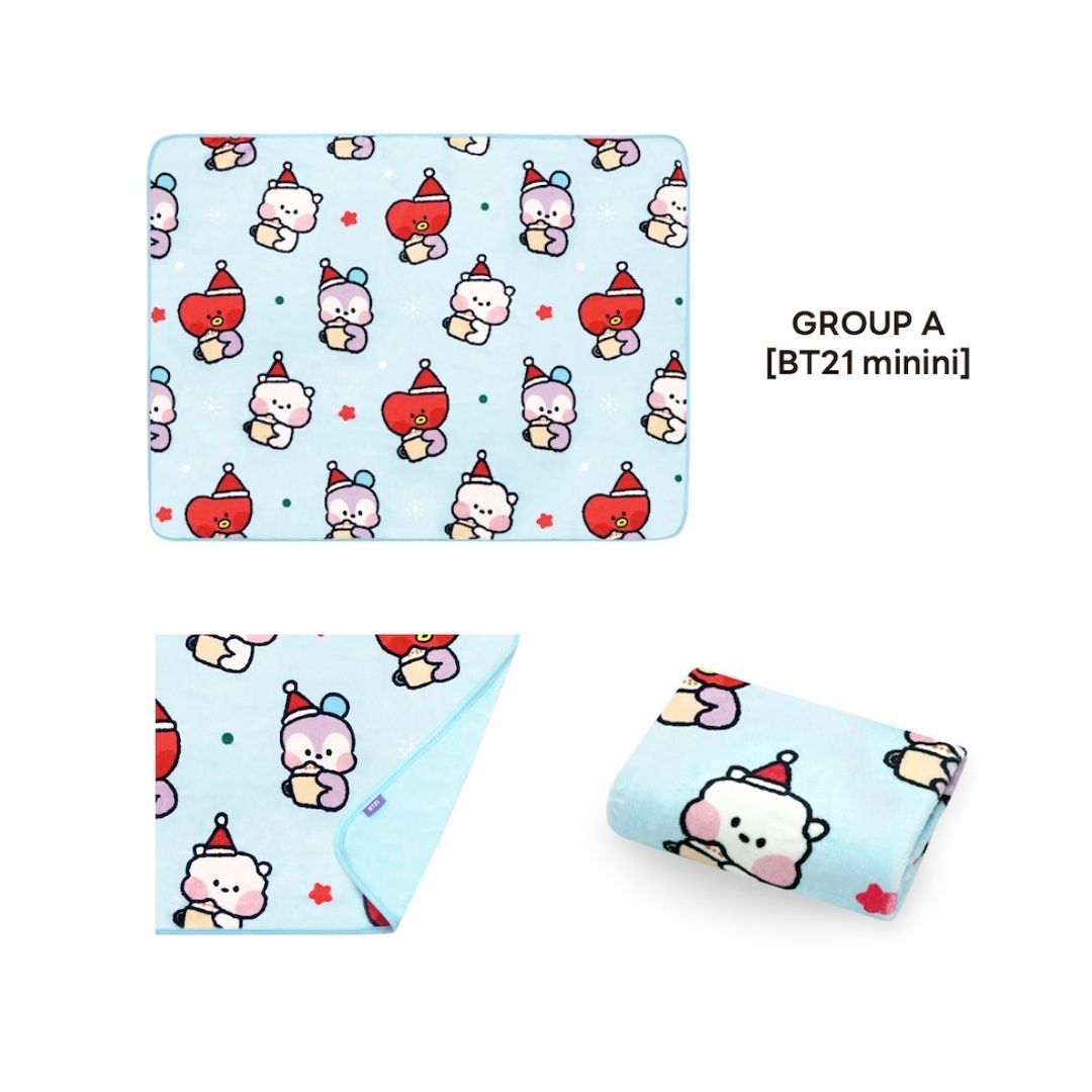 BT21 minini BLANKET, Choose Item: GROUP A