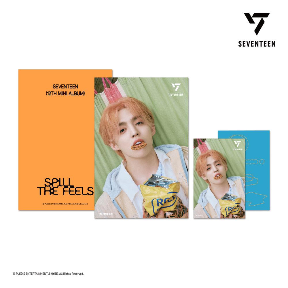 SEVENTEEN LENTICULAR (SPIL THE FEELS), Choose Member: S.COUPS, Choose Item: LENTICULAR POSTCARD (SPILL THE FEELS)