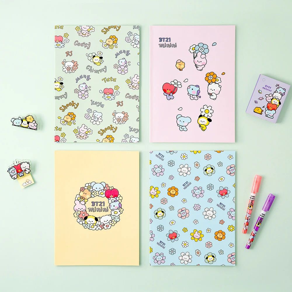 BT21 Minini Line Notebook (Blue)