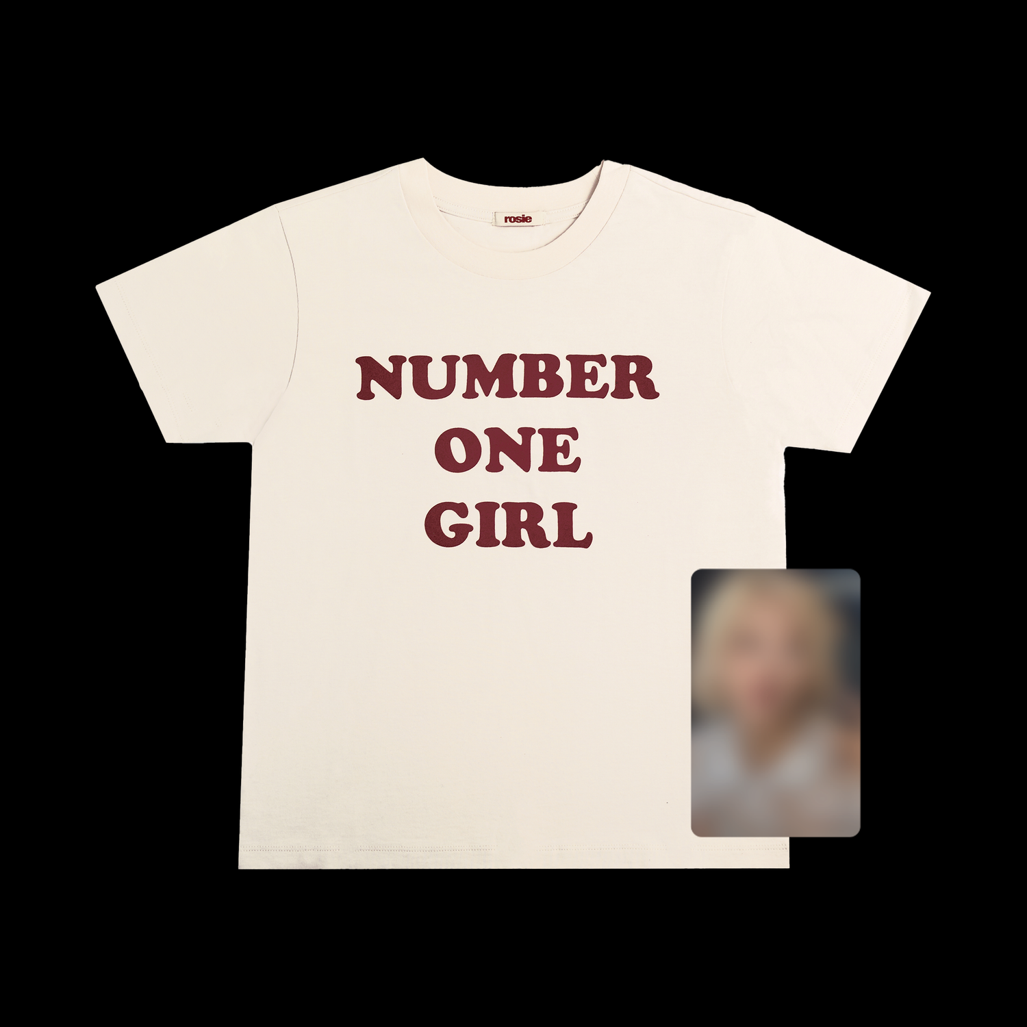 ROSÉ [ROSIE] NUMBER ONE GIRL WHITE T-SHIRT