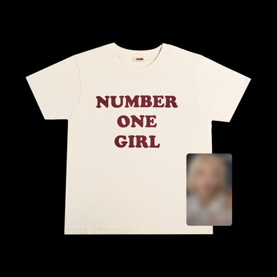 ROSÉ [ROSIE] NUMBER ONE GIRL WHITE T-SHIRT