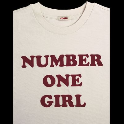 ROSÉ [ROSIE] NUMBER ONE GIRL WHITE T-SHIRT