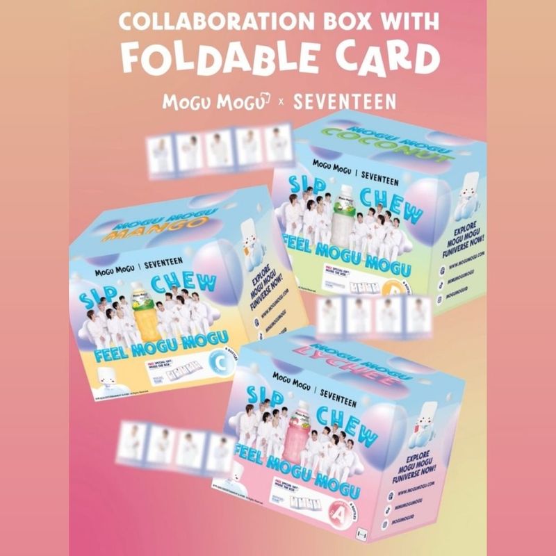 FOLDABLE CARD Mogu Mogu X SEVENTEEN
