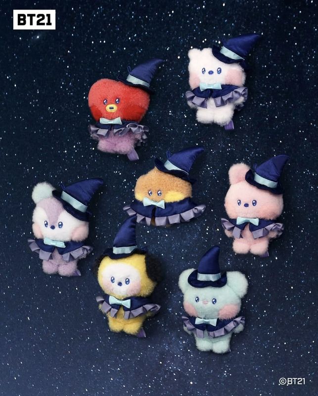 BT21 Minini Doll Keyring Wizard