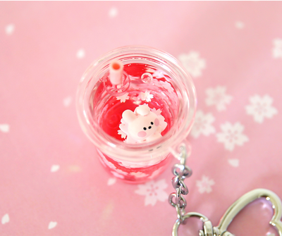 BT21 minini Water Keyring [CHERRY BLOSSOM]