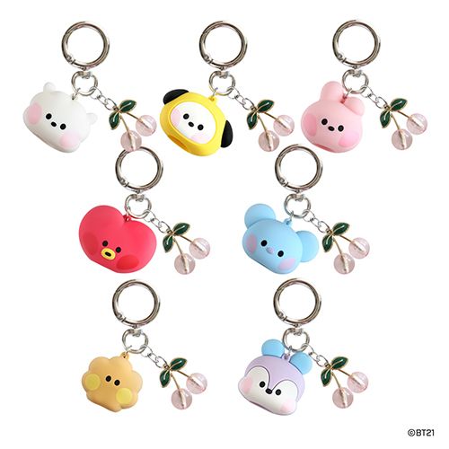 BT21 Face Cap Keyring