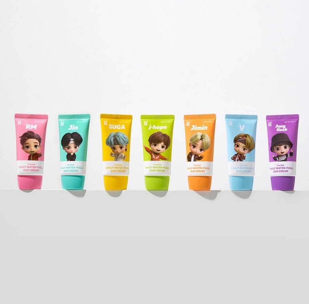 BTS TinyTan SUNCREAM SPF50+ PA++++, Choose Item: RM