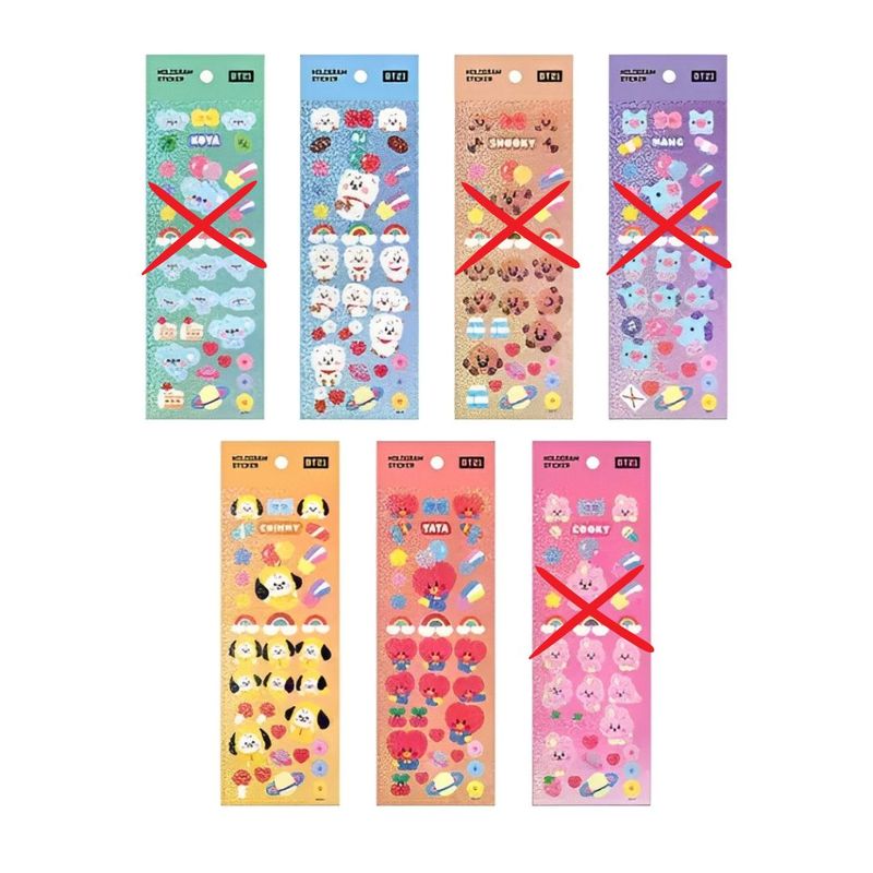 BT21 Hologram Sticker