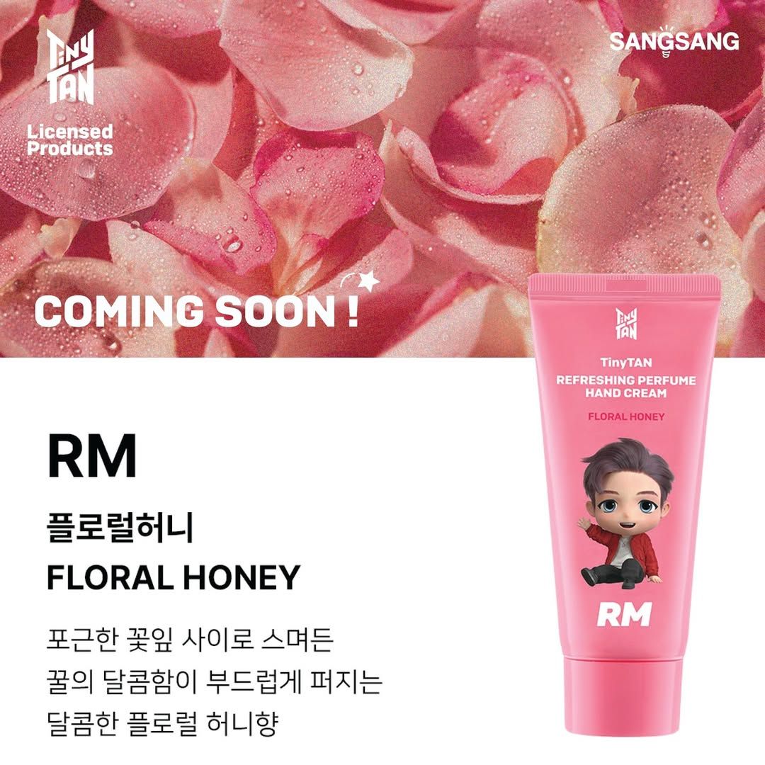 BTS TinyTAN Refreshing Parfume Hand Cream, Choose Item: RM - FLORAL HONEY