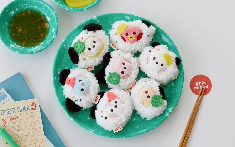 BT21 minini Plush Magnet Bunsik