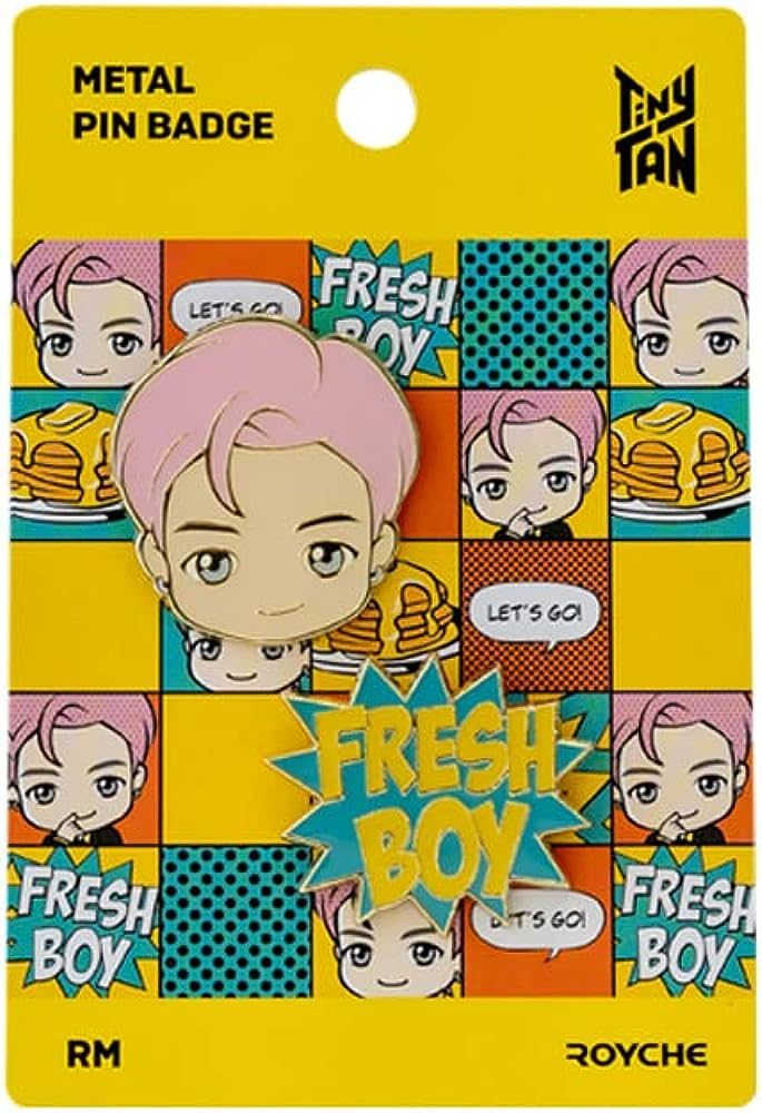 BTS TinyTAN Butter - Metal Pin Badge, Choose Item: RM