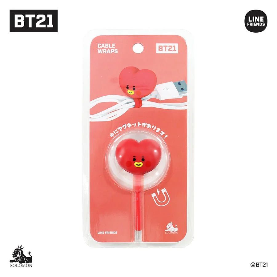 BT21 Magnet Cable Wrap, Choose Character: Tata