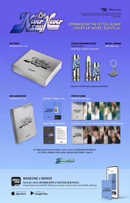 ZEROBASEONE The 1st Full Album [NEVER SAY NEVER] SCENTS Ver.