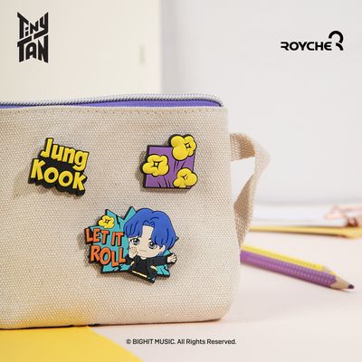 BTS TinyTAN Butter Rubber Pin Badge Set