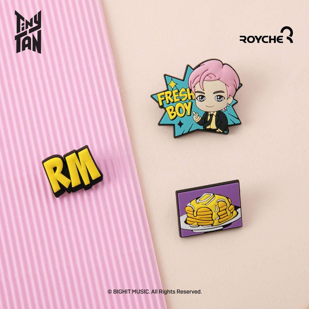 PAオレンジ＊ BTS ピンバッジ BANGTAN BTS TinyTAN Butter Rubber Pin