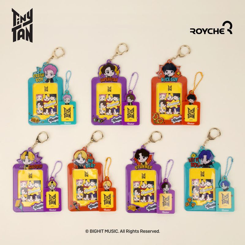 BTS TinyTAN Butter Photocard Key Holder