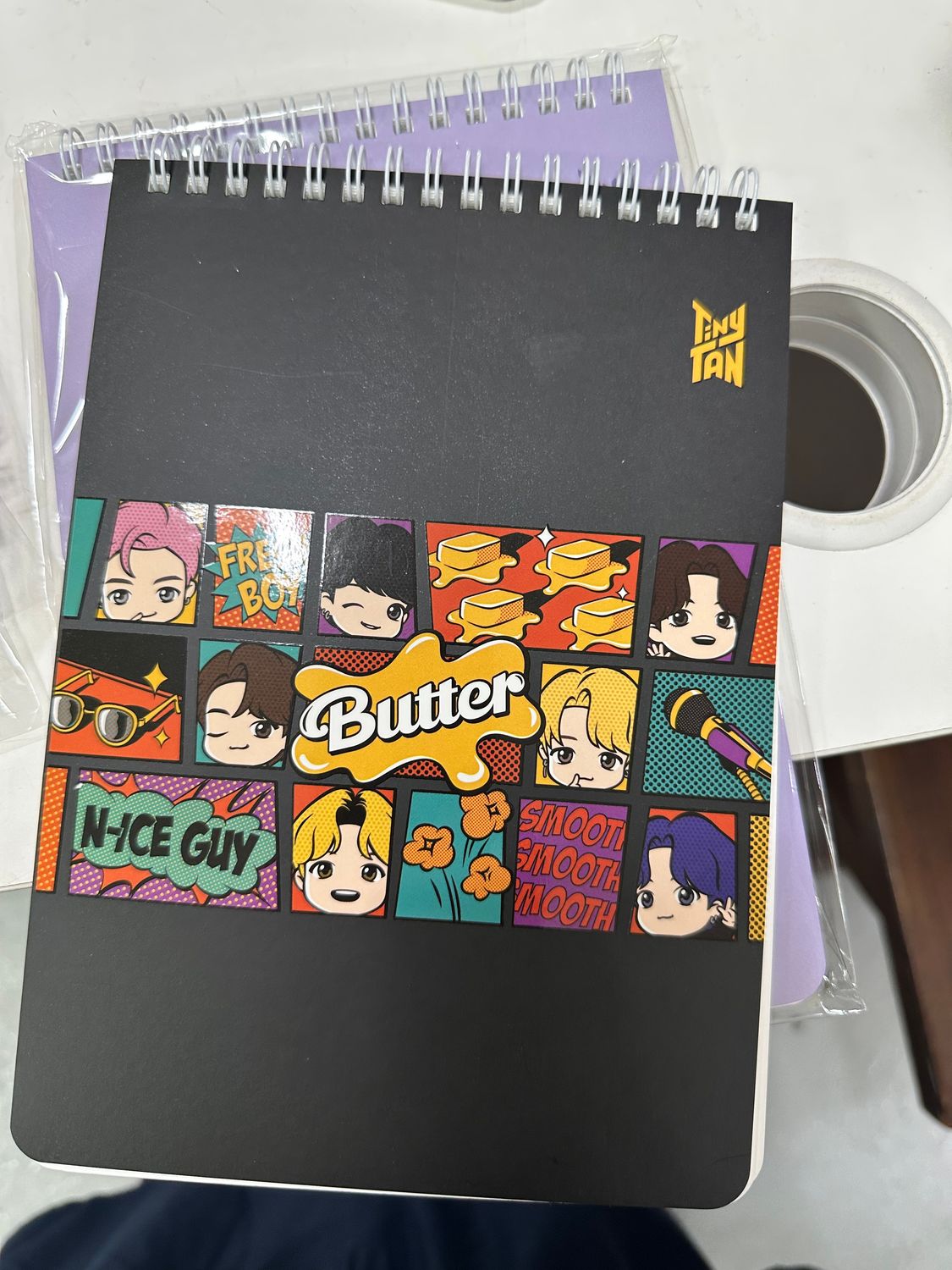 BTS TinyTAN Drawing Note Book, Choose Item: TinyTAN - Butter