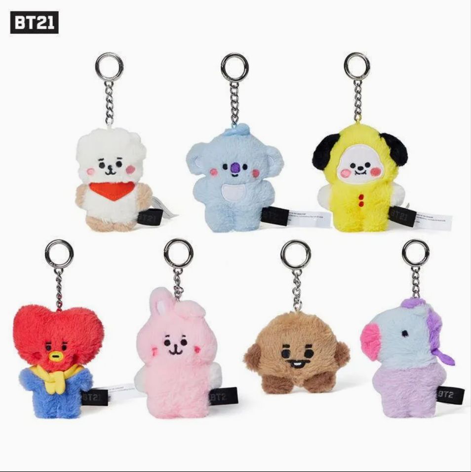 BT21 Baby Flat Fur Keyring