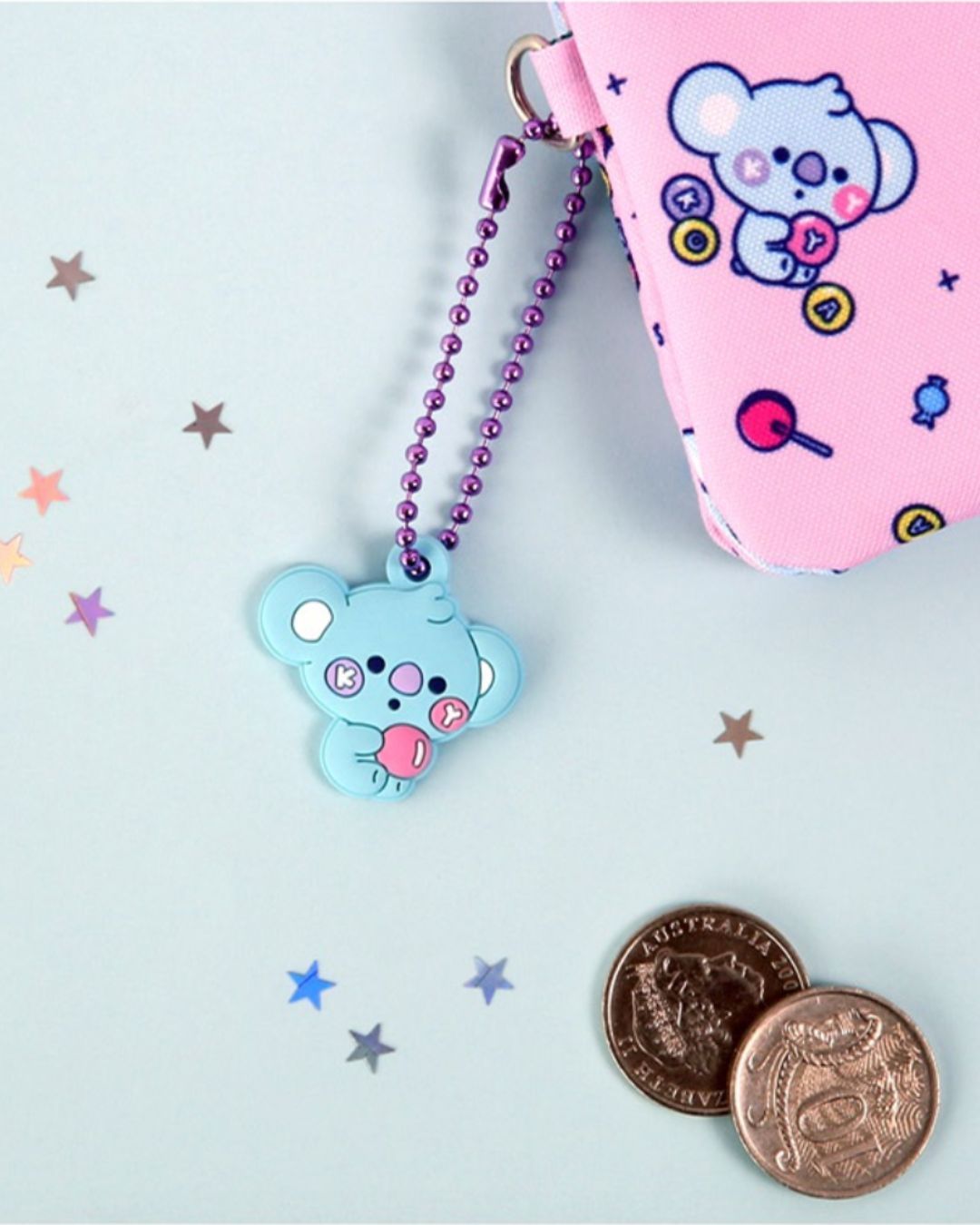BT21 Simple Keyring Jelly Candy, Choose Item: Koya