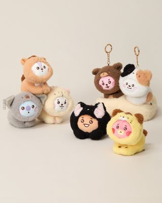 BT21 BABY MORE FLUFFY KEYRING - LINE FRIENDS