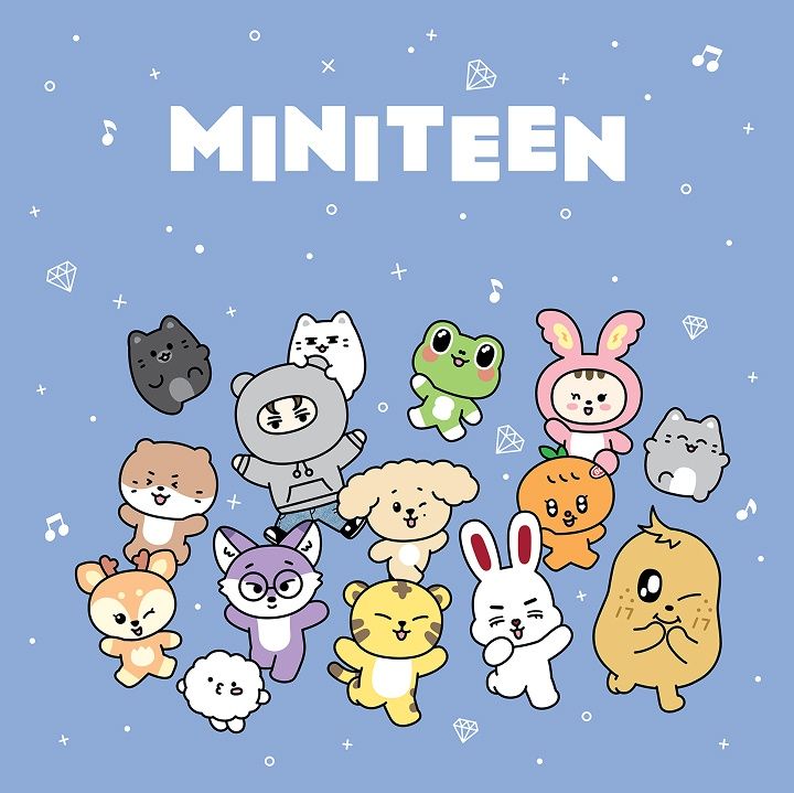 SEVENTEEN MINITEEN Face Plush Keyring