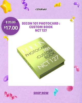 DICON x BTS / Seventeen / NCT 127: 101 Photocards - Custom Book Binder