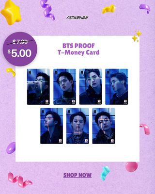 BTS PROOF T-Money Card (202 Edition) #tmoney #tmoneycard
