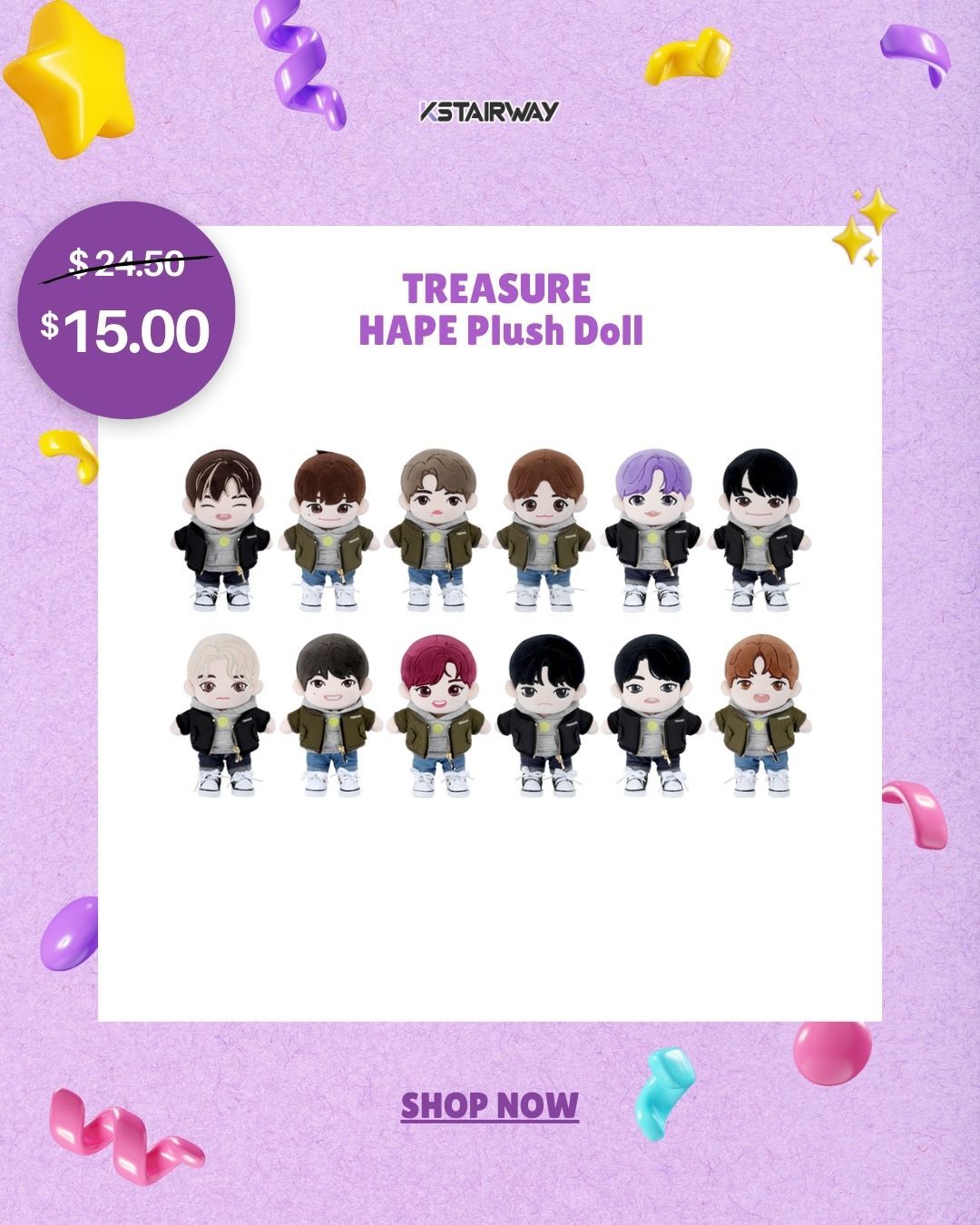 [TREASURE] - HAPE PLUSH DOLL